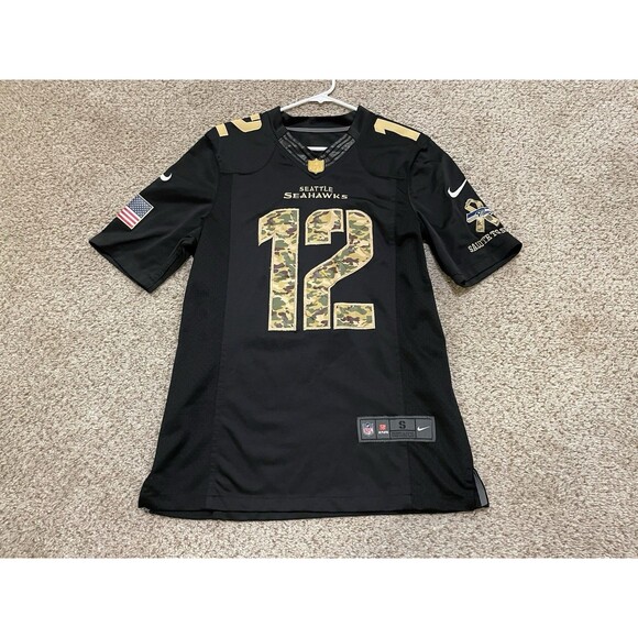 Nike Other - Nike On Field NFL Seattle Seahawks 12th Man Fan Jersey Men’s S Salute to Service